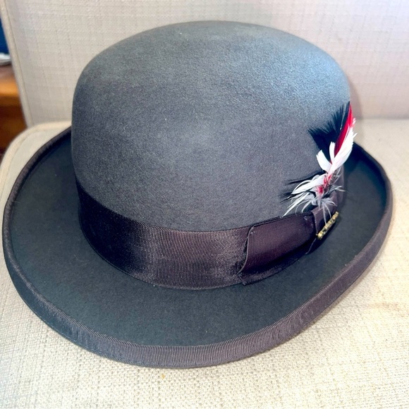 One Fresh Hat 100% Wool Classic Bowler Hat Size Small - Picture 1 of 9